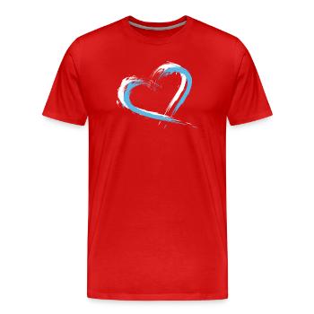 San Marino - Men's Premium Organic T-Shirt - red - Front - Damien (186cm)