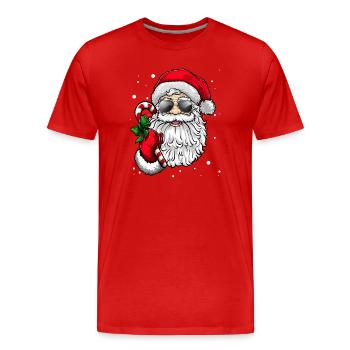 Santa Claus - Männer Premium Bio T-Shirt - Rot - Vorne - Damien (186cm)
