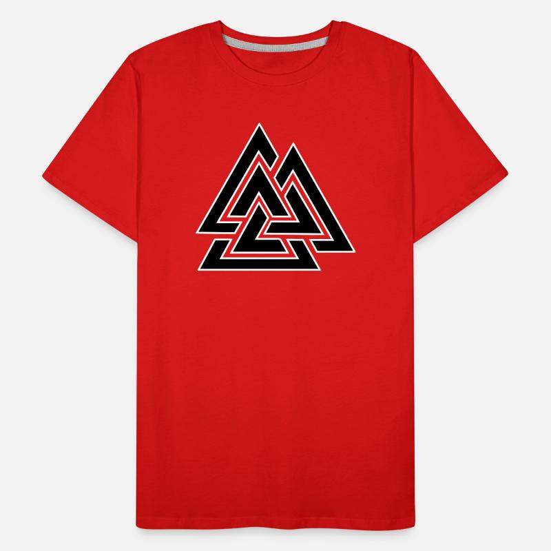 Triangular intertwined pattern Men's Premium Organic T-Shirt