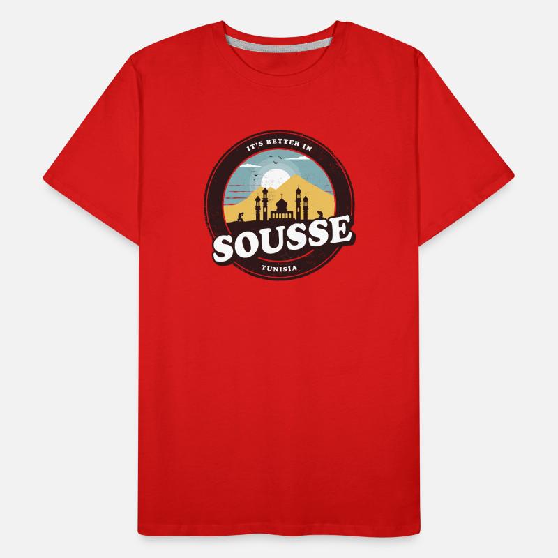 Sousse Tunesien Moschee Design Männer Premium Bio T-Shirt
