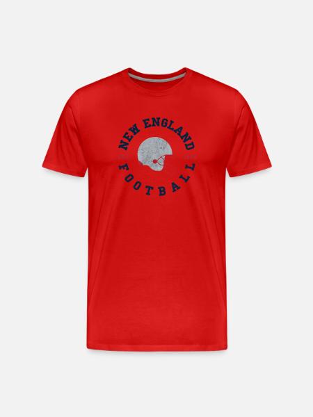 New England Football - Men's Premium Organic T-Shirt - red