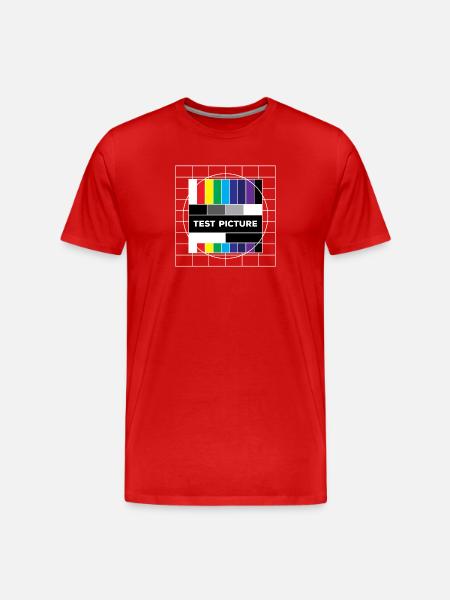 Analog Retro Old School - Männer Premium Bio T-Shirt - Rot