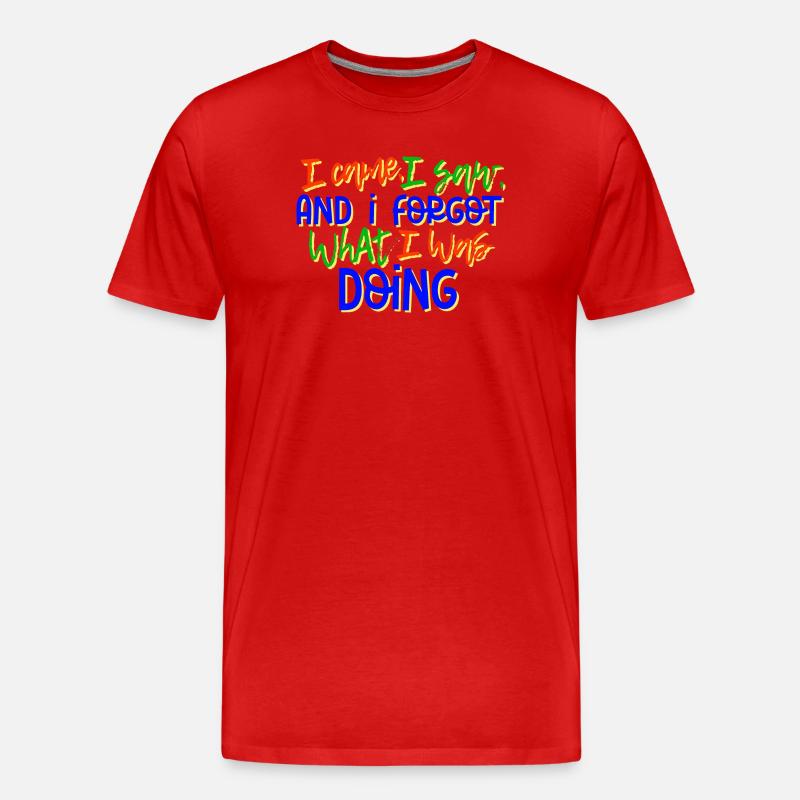 Humorvoll Statement Spruch Sprüche - Männer Premium Bio T-Shirt - Rot