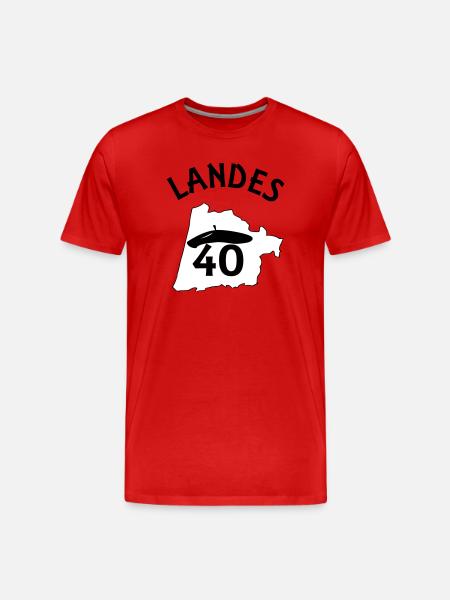 Landes - T-shirt bio Premium Homme - rouge