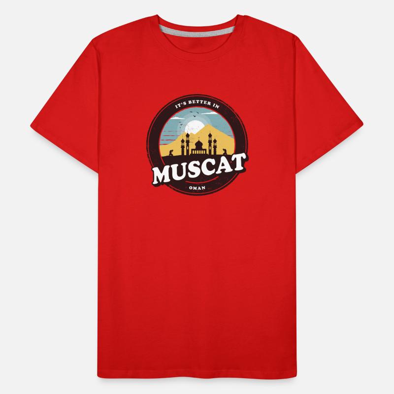 Maskat Oman Moschee Design Männer Premium Bio T-Shirt