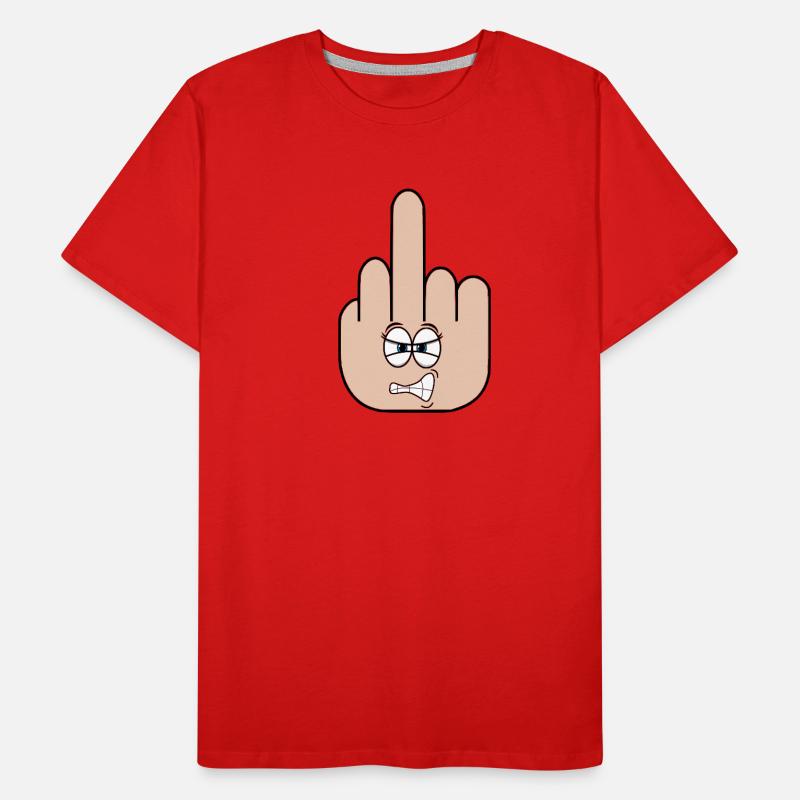 middle finger Men's Premium Organic T-Shirt