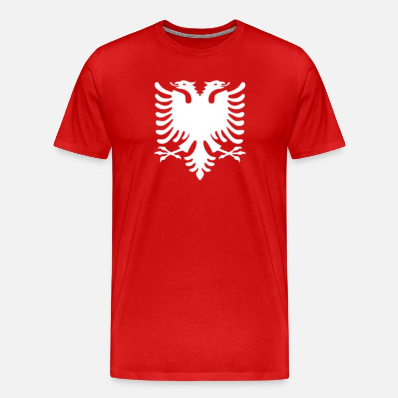 Albania - Männer Premium Bio T-Shirt - Rot