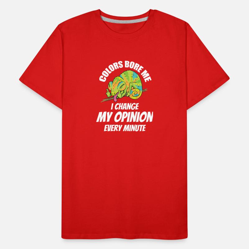 Caméléon Je change souvent d’avis T-shirt bio Premium Homme