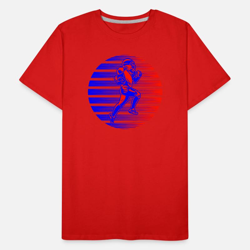 Retro Neon Quarterback Men's Premium Organic T-Shirt