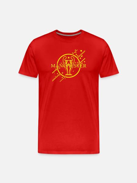 Manchester Yellow - Men's Premium Organic T-Shirt - red