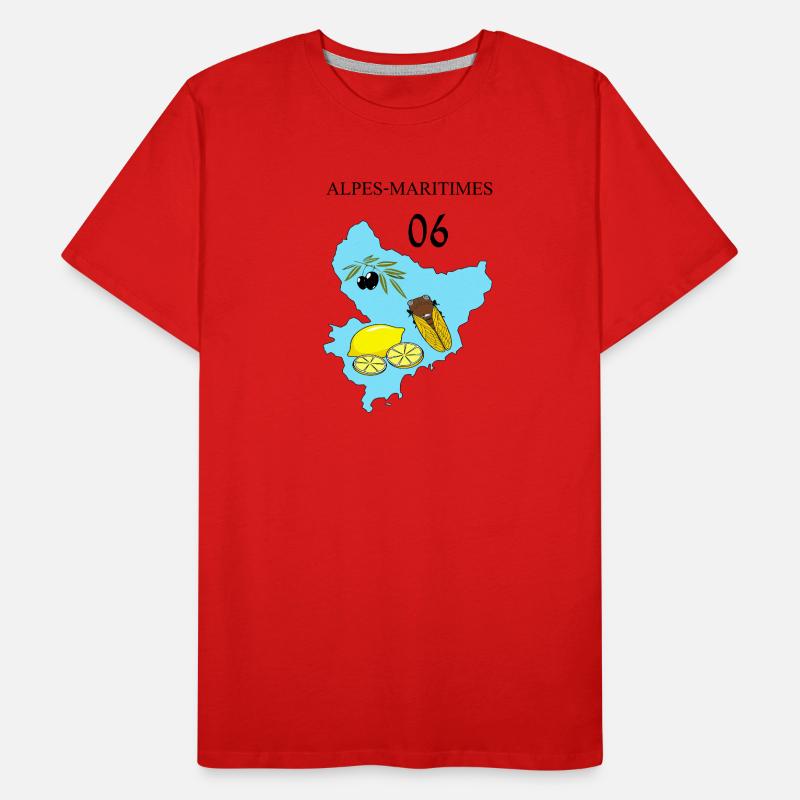 Maritime Alps Men's Premium Organic T-Shirt