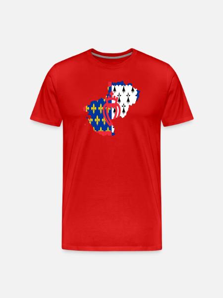 Pays de loire - T-shirt bio Premium Homme - rouge