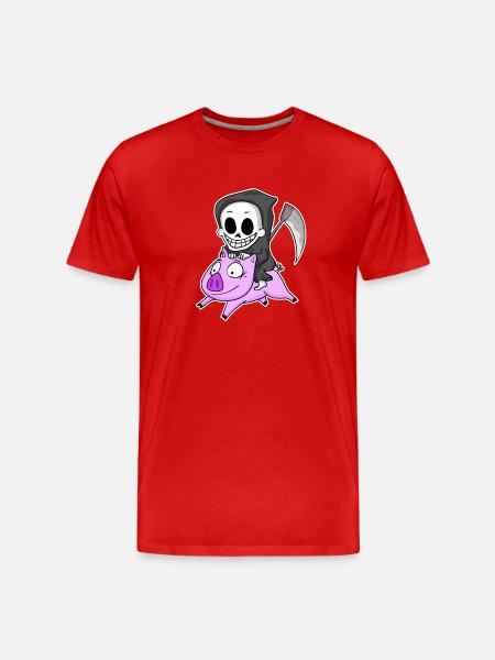 Faucheuse et Cochon - T-shirt bio Premium Homme - rouge