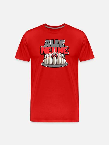 All Nines - Men's Premium Organic T-Shirt - red