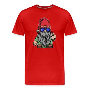 Beard Hairstyle Beard Growth Masculinity Beard Wearer - Men's Premium Organic T-Shirt - red - Front - Damien (186cm)