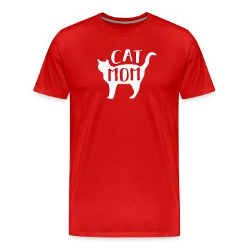 Chats Chats - T-shirt bio Premium Homme - rouge - Devant - Damien (186cm)