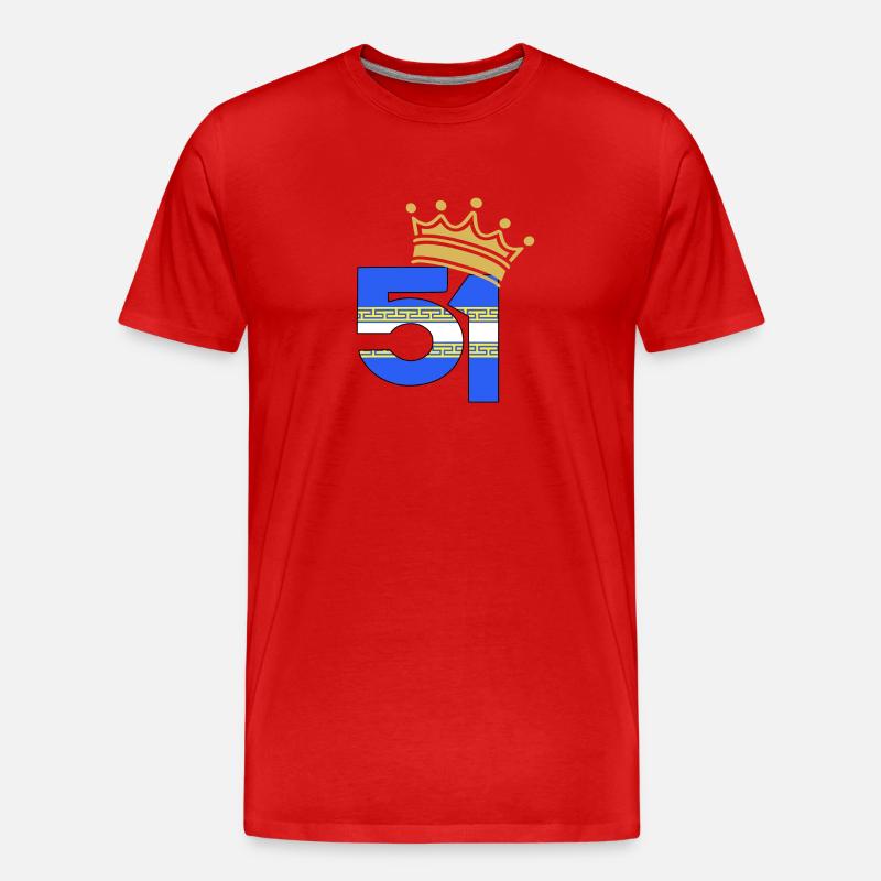 51 - Männer Premium Bio T-Shirt - Rot