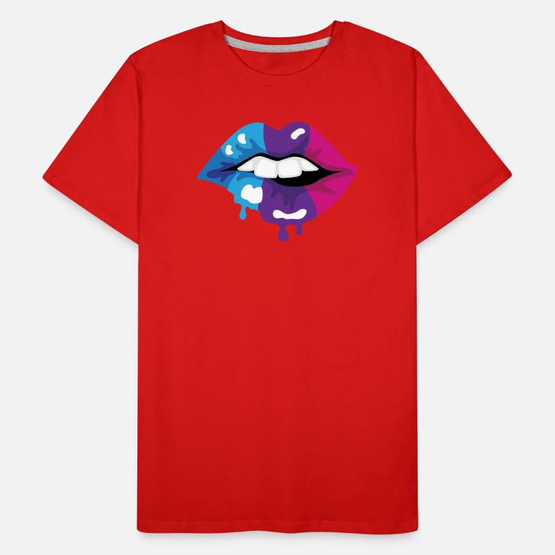 Coloured Lips Men's Premium Organic T-Shirt