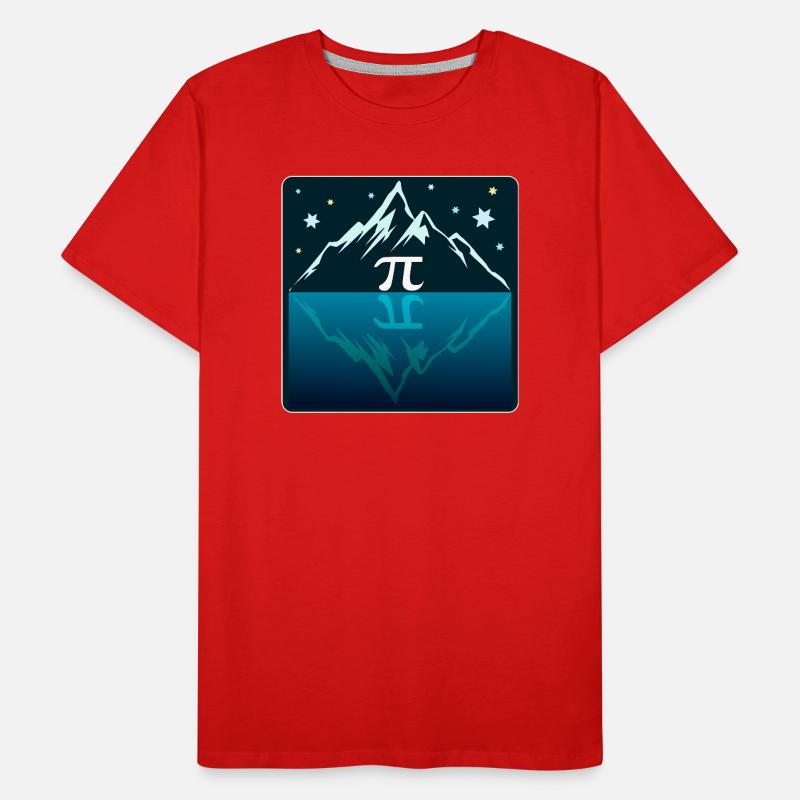 Hiking Number Pi Men's Premium Organic T-Shirt
