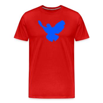 friedenstaube - Männer Premium Bio T-Shirt - Rot - Vorne - Damien (186cm)