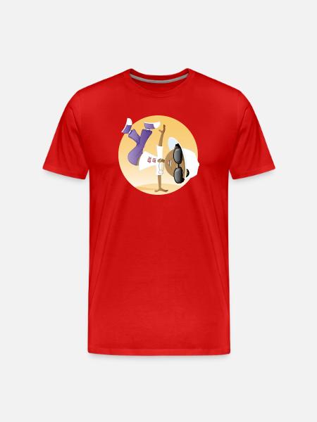 HipHop - Männer Premium Bio T-Shirt - Rot