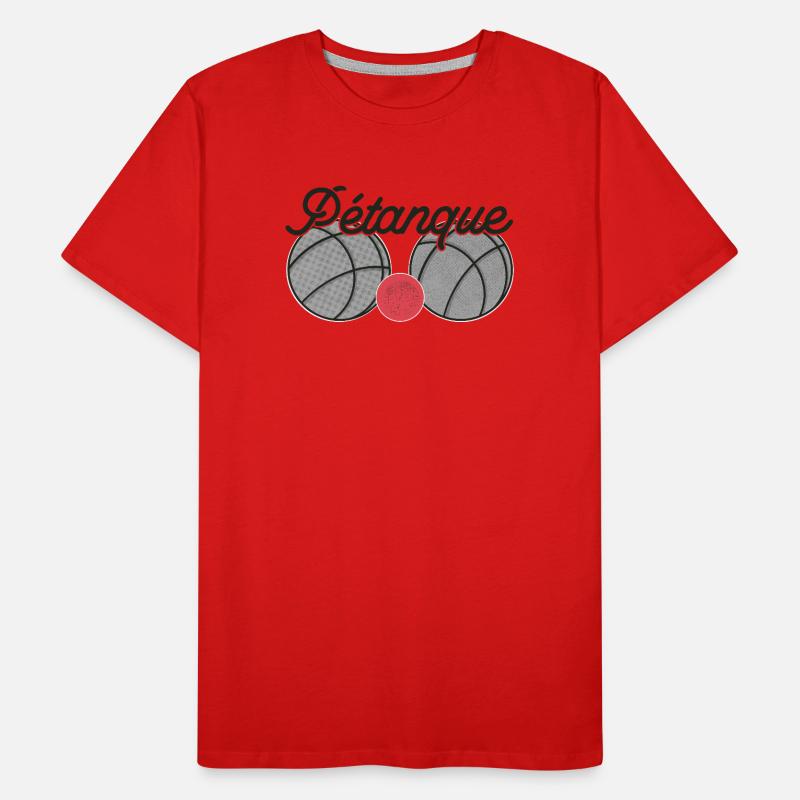 Boules de boules pour bouler avec pétanque de boules boules T-shirt bio Premium Homme