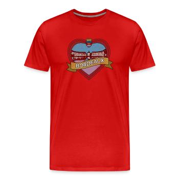 Bordeaux, Frankreich, ist meine Heimatstadt - Männer Premium Bio T-Shirt - Rot - Vorne - Damien (186cm)