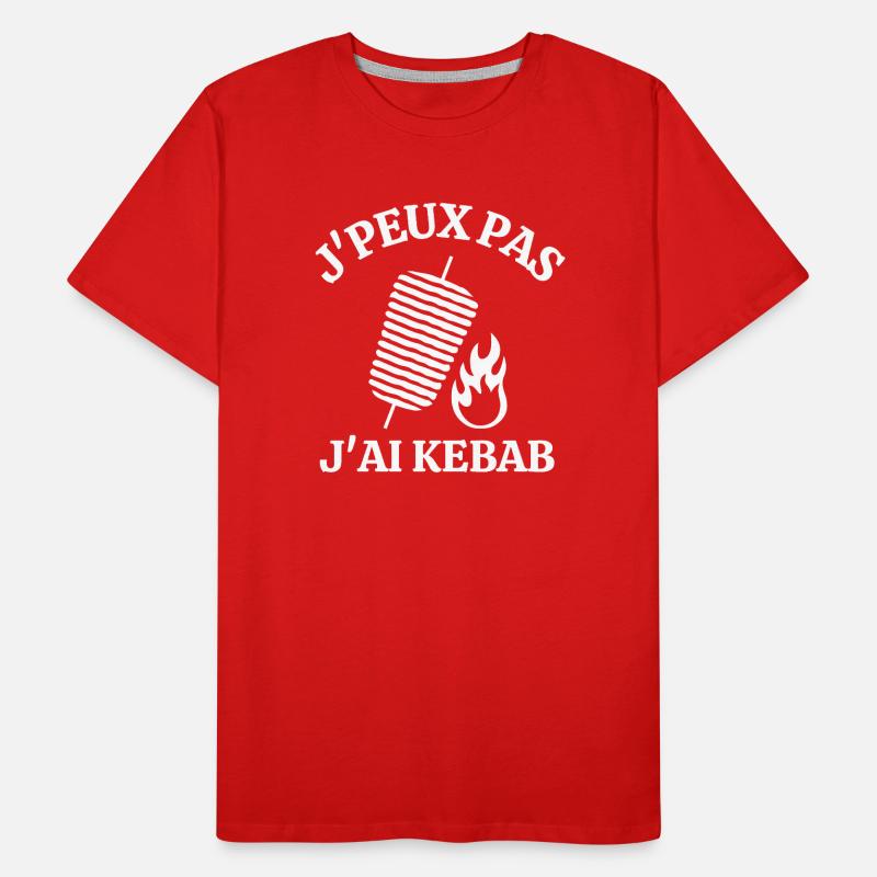 kebab, manger un kebab, KEBAB T-shirt bio Premium Homme