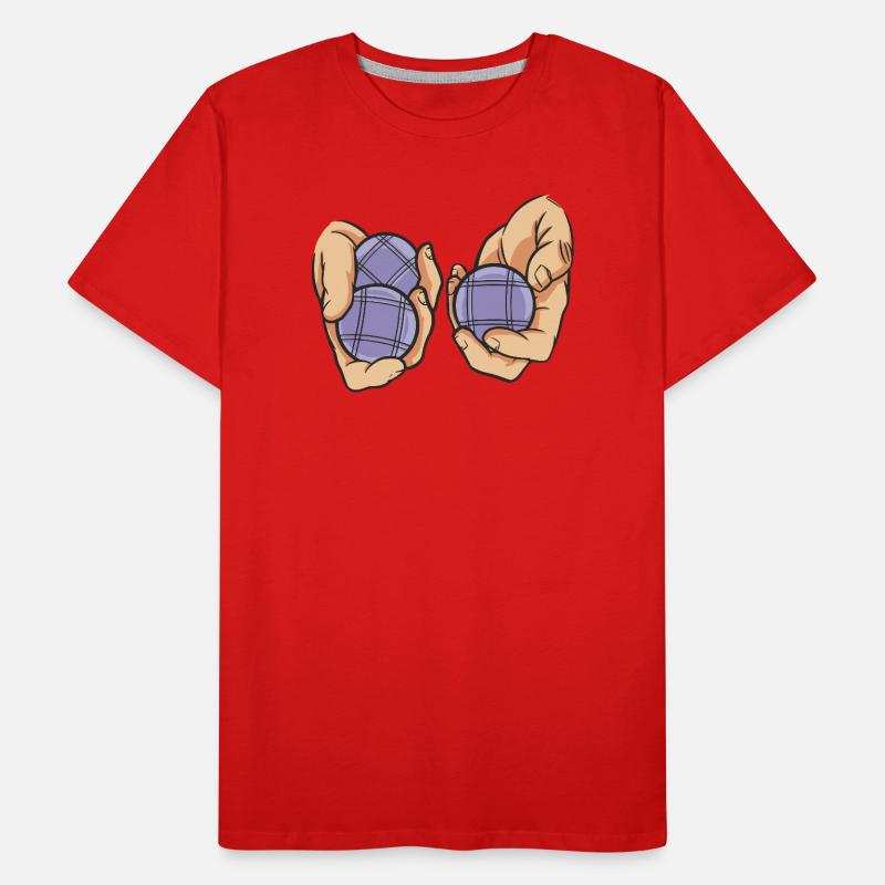 Boules de boule pour Bouler Boules Boulekugel T-shirt bio Premium Homme