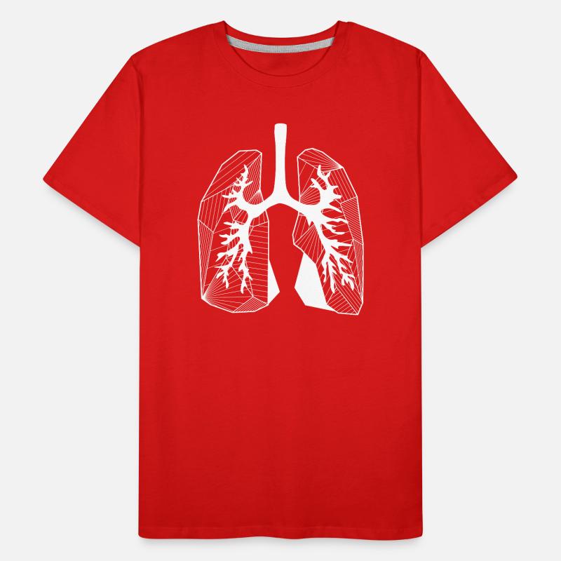 Lungs Men's Premium Organic T-Shirt