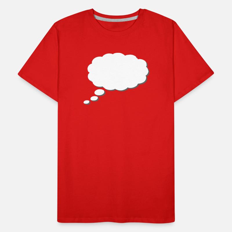 Thought Cloud, Thinkbubble. To personalize Men's Premium Organic T-Shirt