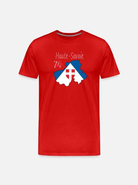 Haute-savoie - T-shirt bio Premium Homme - rouge
