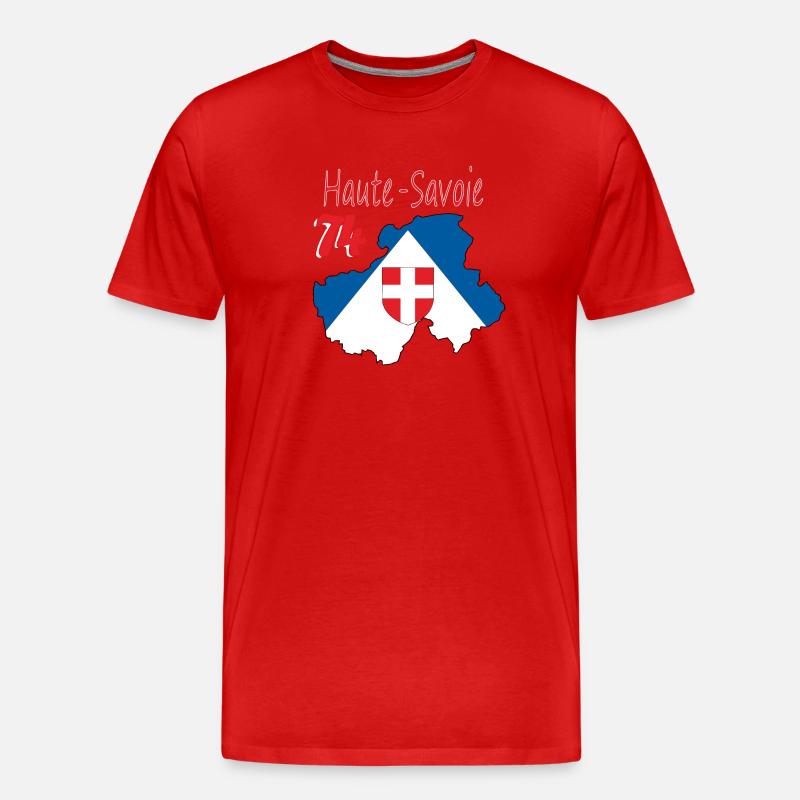 Haute-Savoie - Männer Premium Bio T-Shirt - Rot