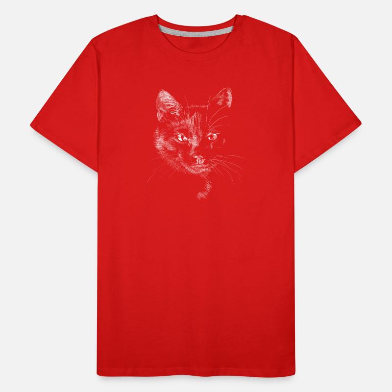 Black cat Men's Premium Organic T-Shirt