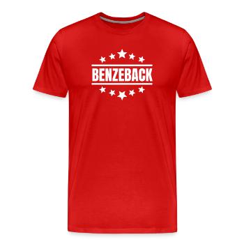 football, joueur de football, Madrid - T-shirt bio Premium Homme - rouge - Devant - Damien (186cm)