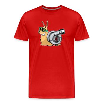 Mécanicien automobile Amateurs de voitures Cool Conducteurs de voitures - T-shirt bio Premium Homme - rouge - Devant - Damien (186cm)
