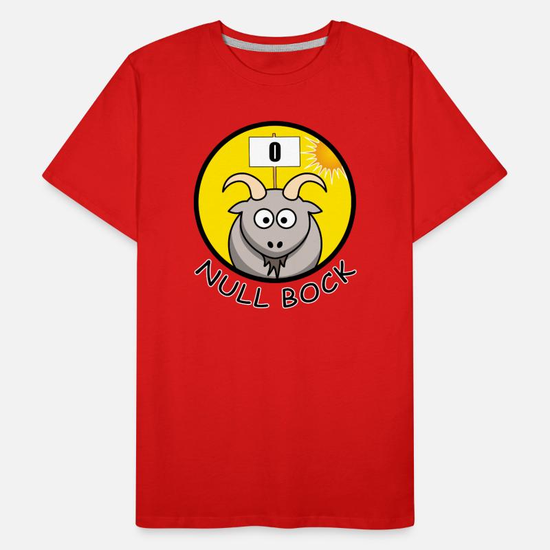 Null Bock Kein Bock Schafbock Ziegenbock Geschenk Männer Premium Bio T-Shirt