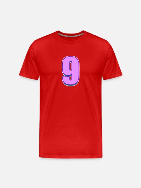 9 - T-shirt bio Premium Homme - rouge