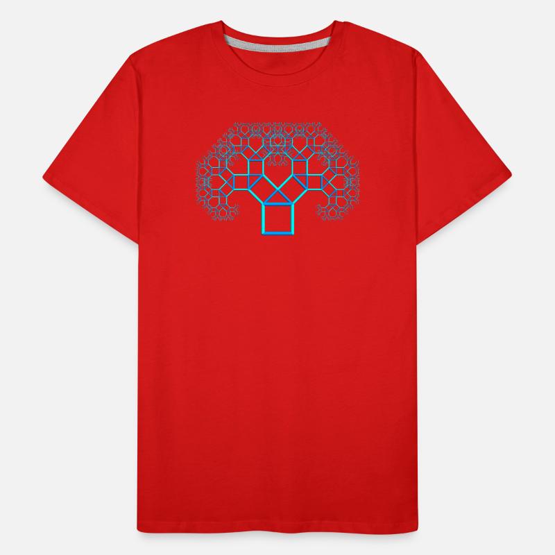 pythagoras tree Männer Premium Bio T-Shirt