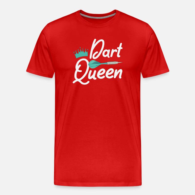 Dart Darts - Männer Premium Bio T-Shirt - Rot