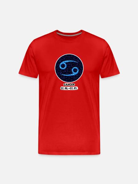Cancer 22.06.-22.07. - Men's Premium Organic T-Shirt - red