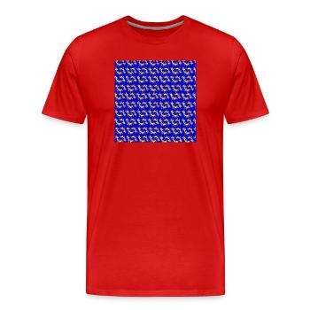 tolle orientmotive, orientalisches rankenmuster - Männer Premium Bio T-Shirt - Rot - Vorne - Damien (186cm)