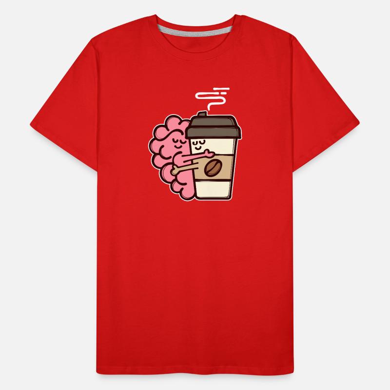 Kaffee Trinken Kaffeebohnen Kaffeeliebhaber Männer Premium Bio T-Shirt