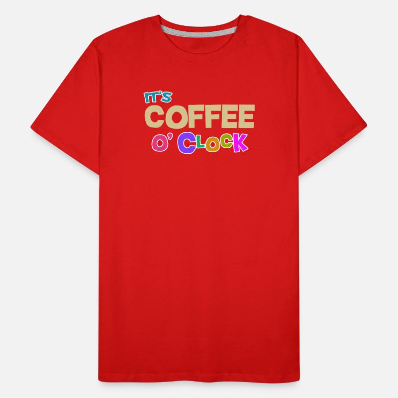 Cool Coffee Caféine Déclaration Amateurs de café T-shirt bio Premium Homme