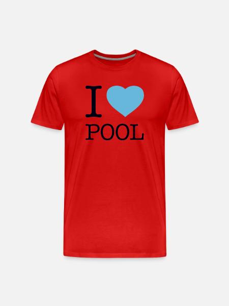 J’ADORE LA PISCINE - T-shirt bio Premium Homme - rouge