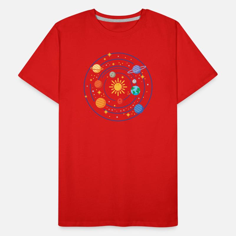 Sonnensystem Männer Premium Bio T-Shirt