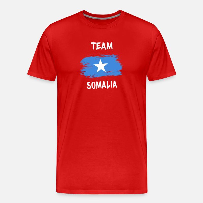 Team Somalia - Männer Premium Bio T-Shirt - Rot