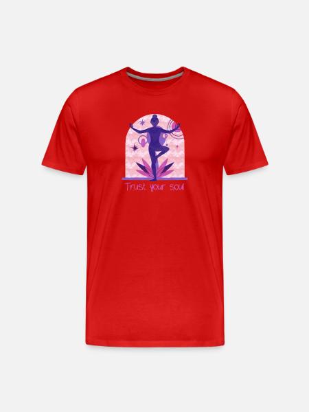 Yogi - T-shirt bio Premium Homme - rouge