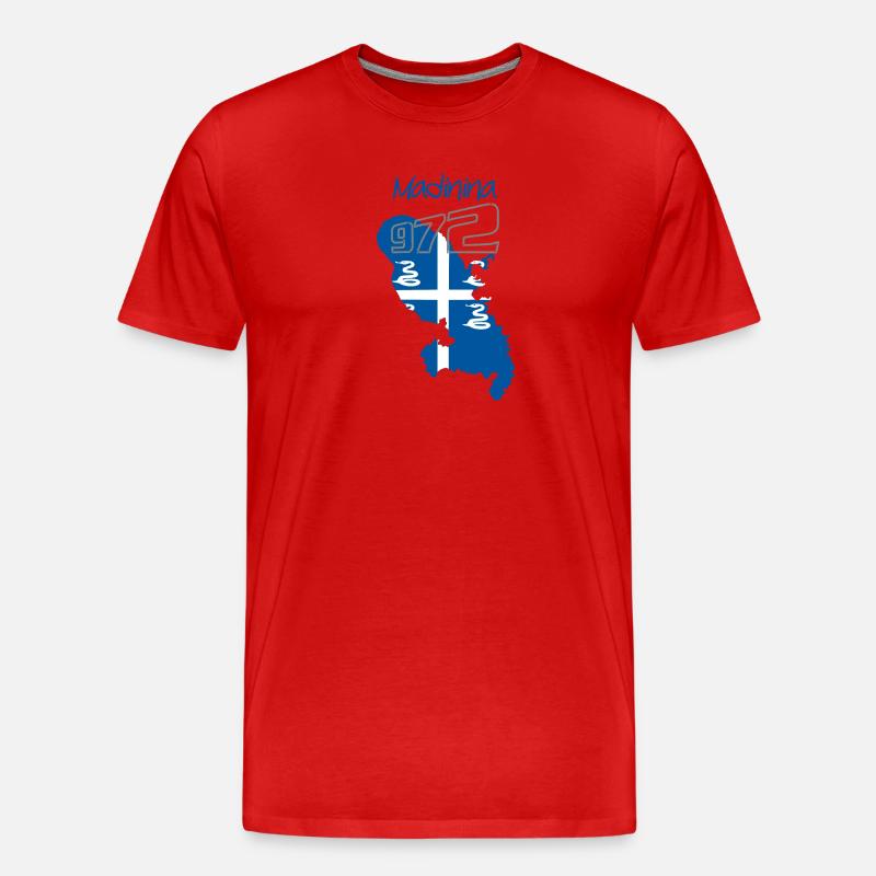 Martinique - Männer Premium Bio T-Shirt - Rot