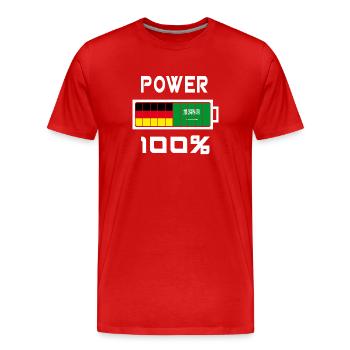 Germany and Saudi Arabia Power 100% - Men's Premium Organic T-Shirt - red - Front - Damien (186cm)